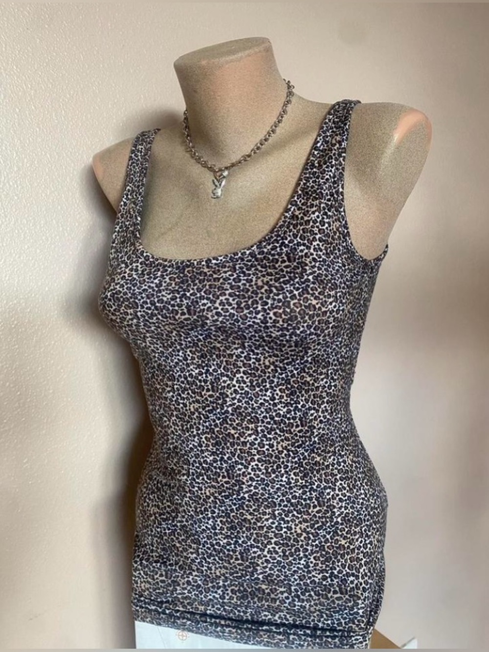 Y2k Leopard Print Tank Top